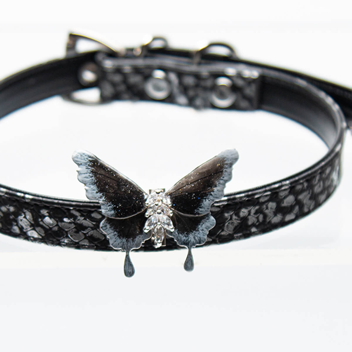 Soap Flower Liquid Handmade Butterfly Snakeskin Necklace